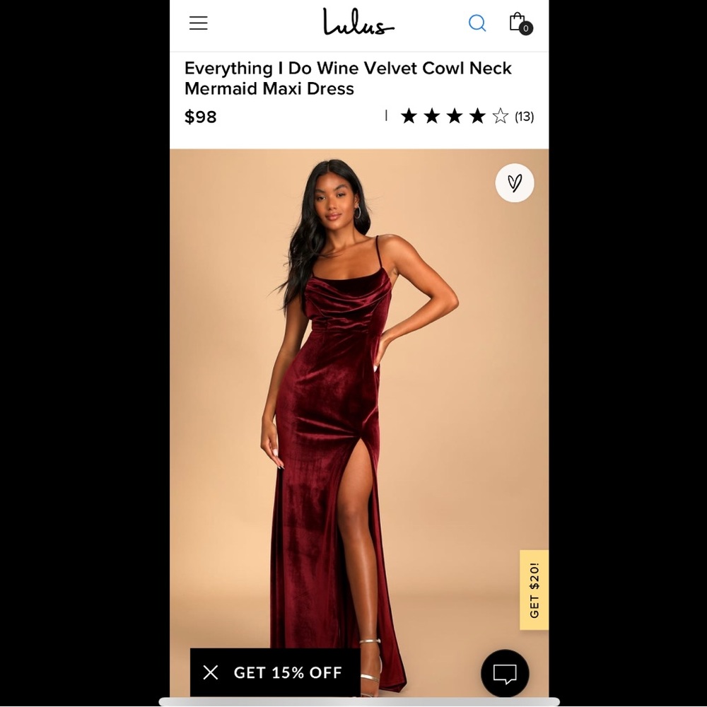 Velvet dress